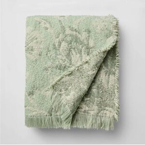 Studio McGee Easter Throw Jacquard Floral Green